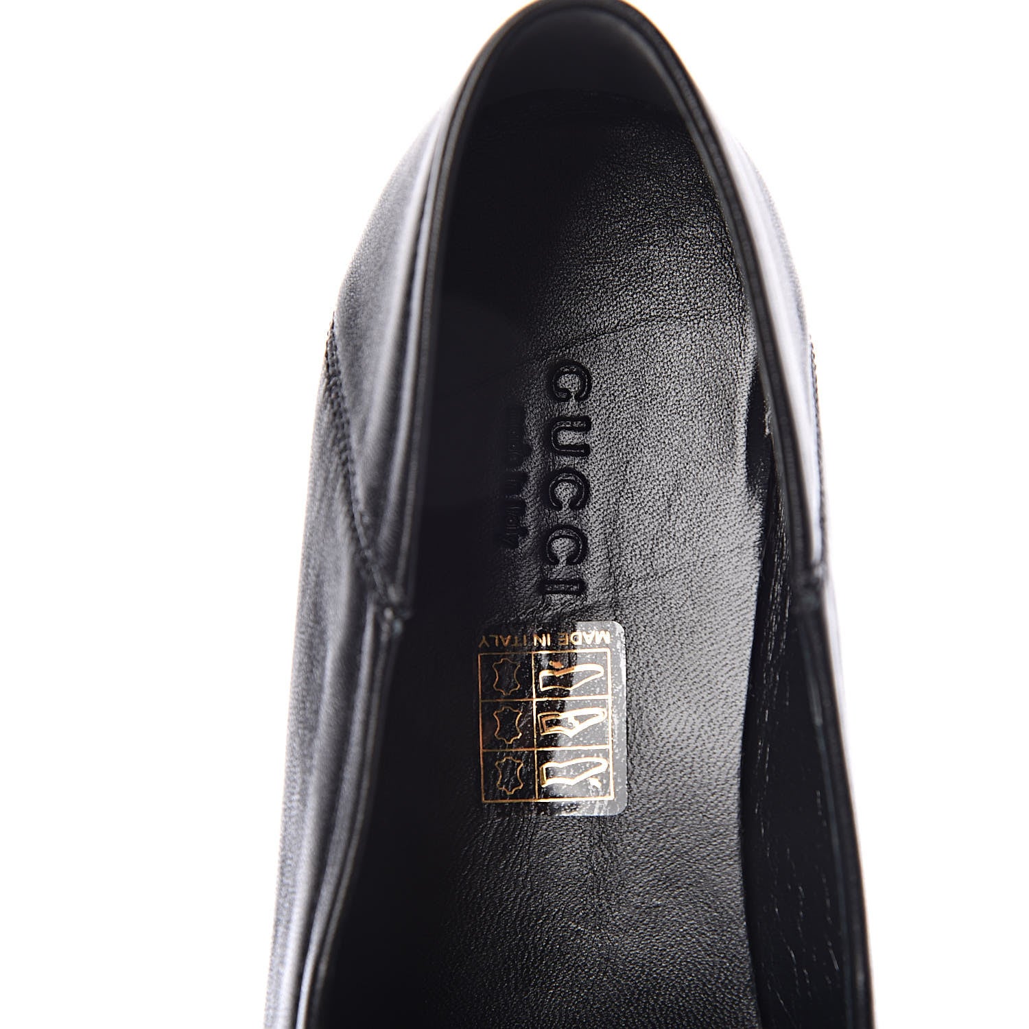 Gucci Lambskin Womens Brixton Horsebit Loafers 39 Black 7 of 10