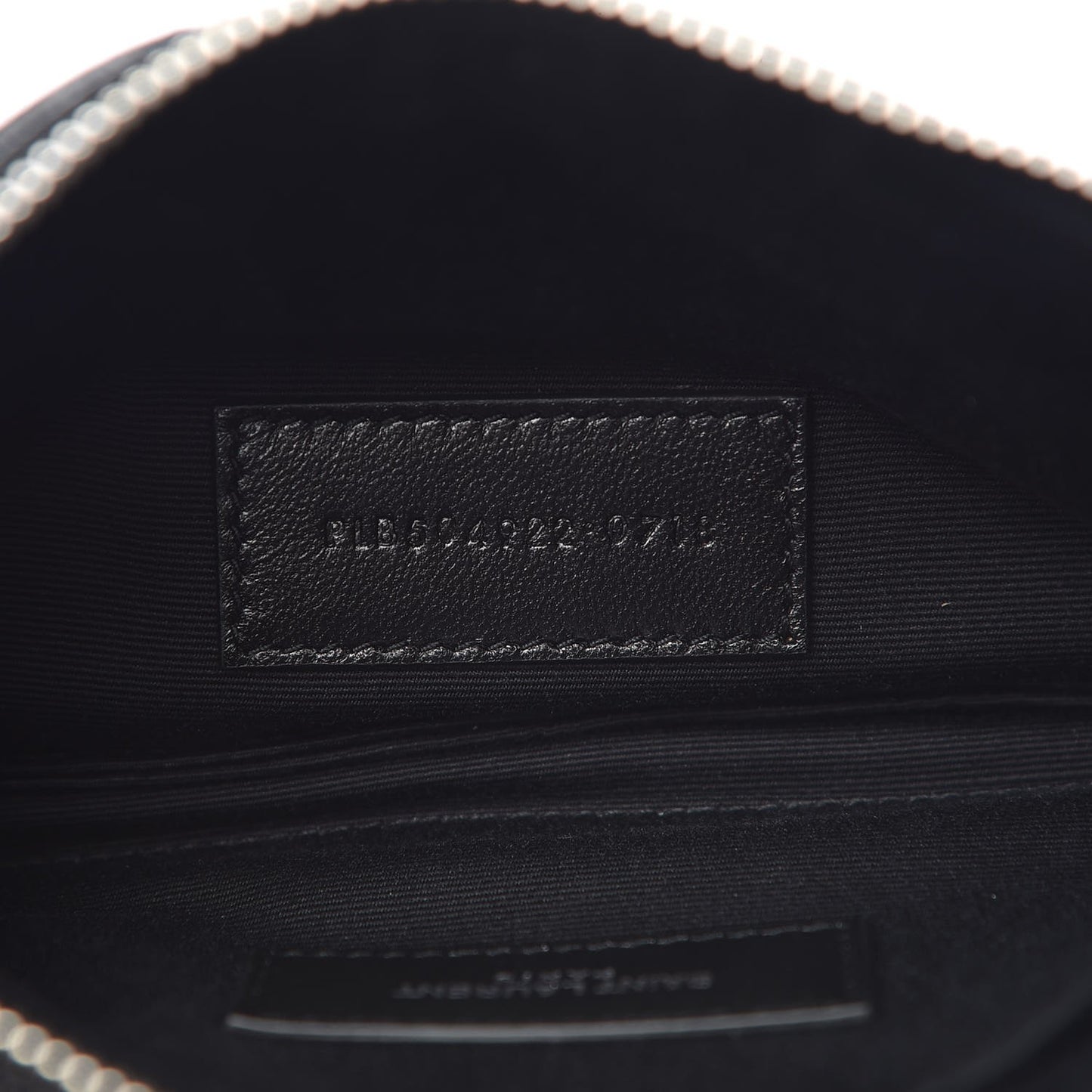 Grain De Poudre Chevron Monogram Bill Pouch Black