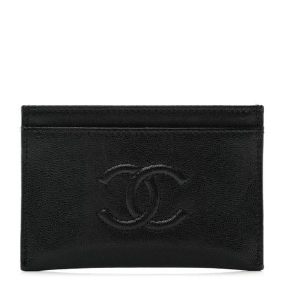 Chanel Caviar Timeless CC Card Holder Black 1 of 8