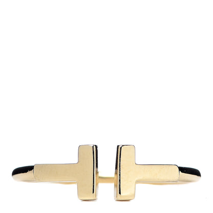 Tiffany 18K Yellow Gold T Wire Ring 53 6.5 1 of 4
