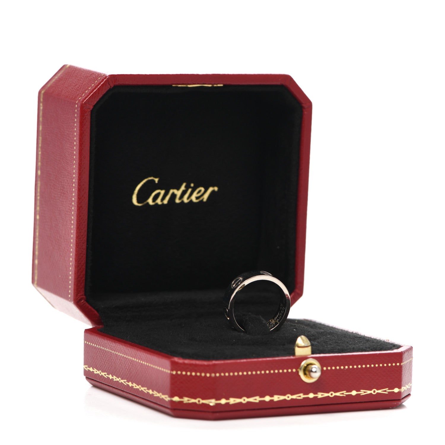 Cartier 18K White Gold 5.5mm LOVE Ring 49 5 5 of 5
