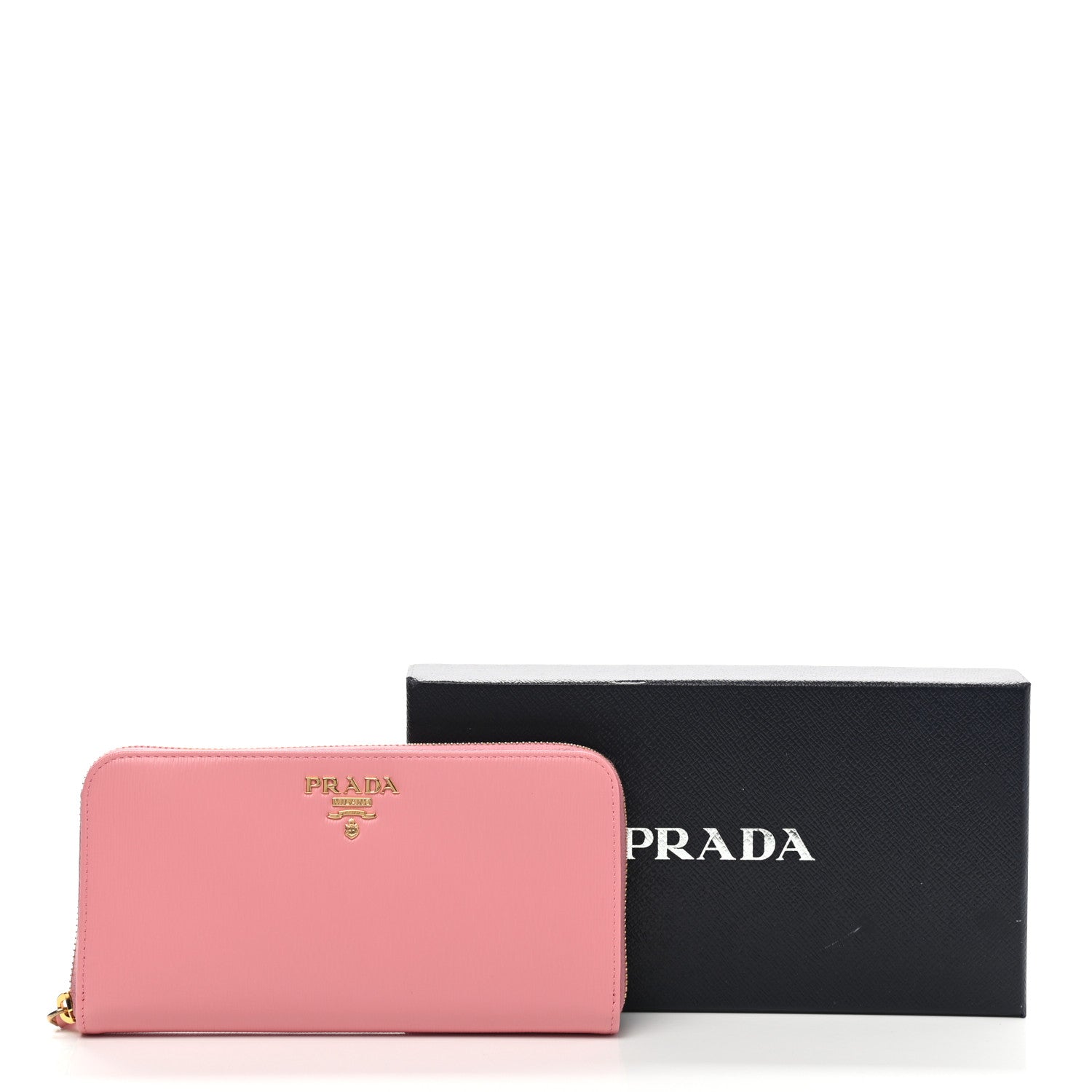 Prada Vitello Move Zip Around Wallet Petalo 9 of 9