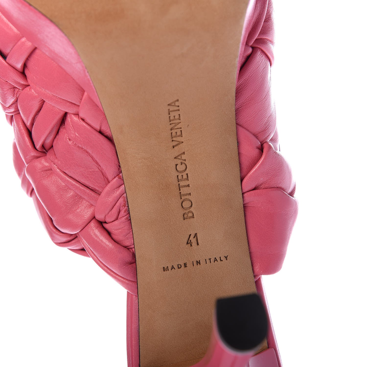 Bottega Veneta Nappa Intreccio The Board Platform Mule Sandals 41 Pink 8 of 8