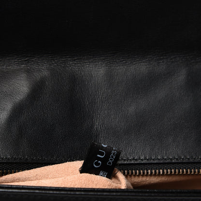 Gucci Calfskin Matelasse Small GG Marmont Shoulder Bag Black 8 of 11