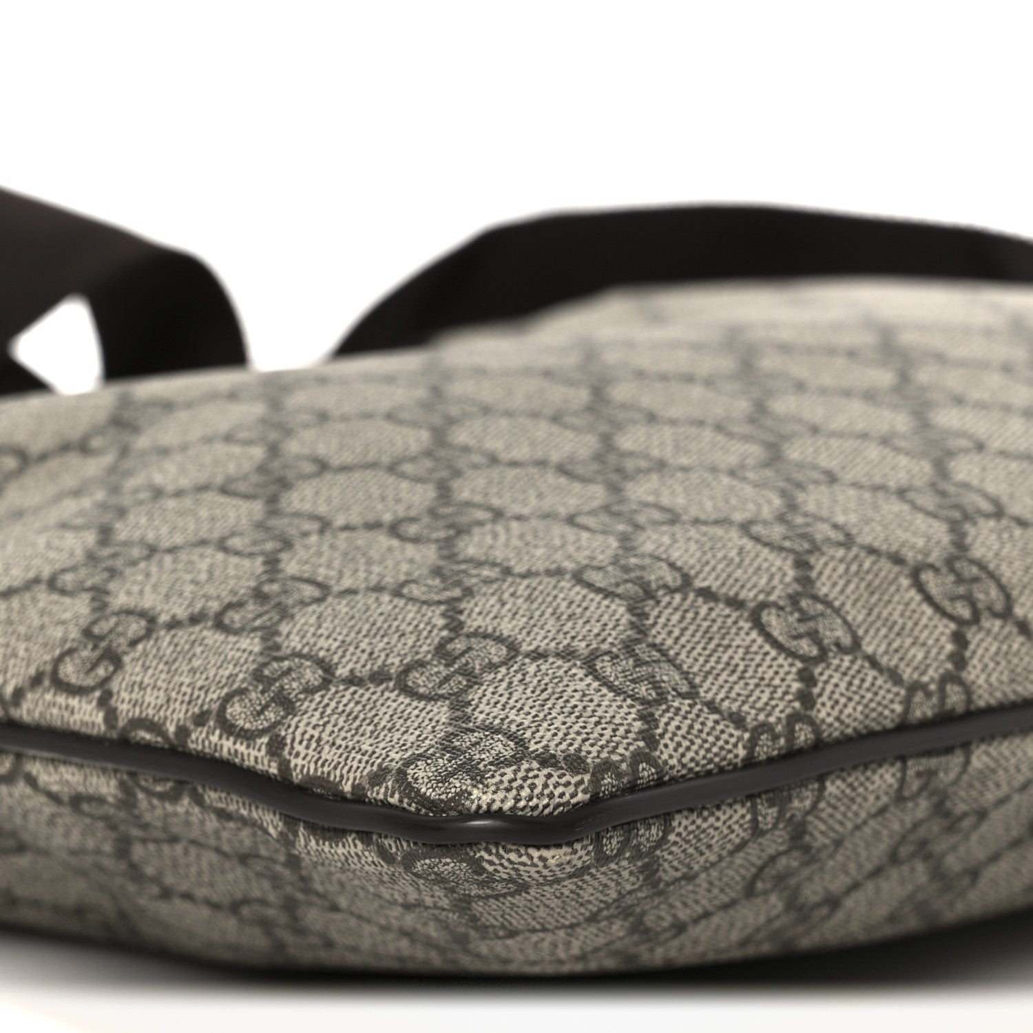 Gucci GG Supreme Monogram Medium Flat Messenger Bag Dark Brown 9 of 10