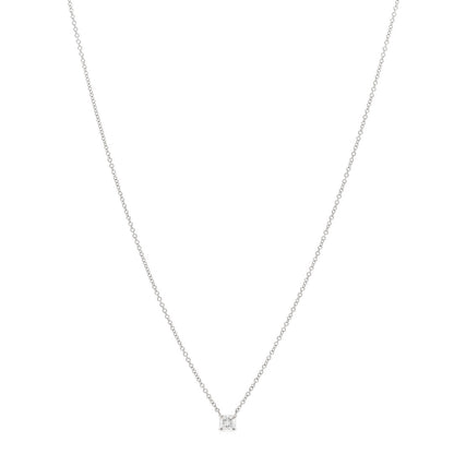 Tiffany Platinum Diamond .34ct True Cut Pendant Necklace 1 of 6
