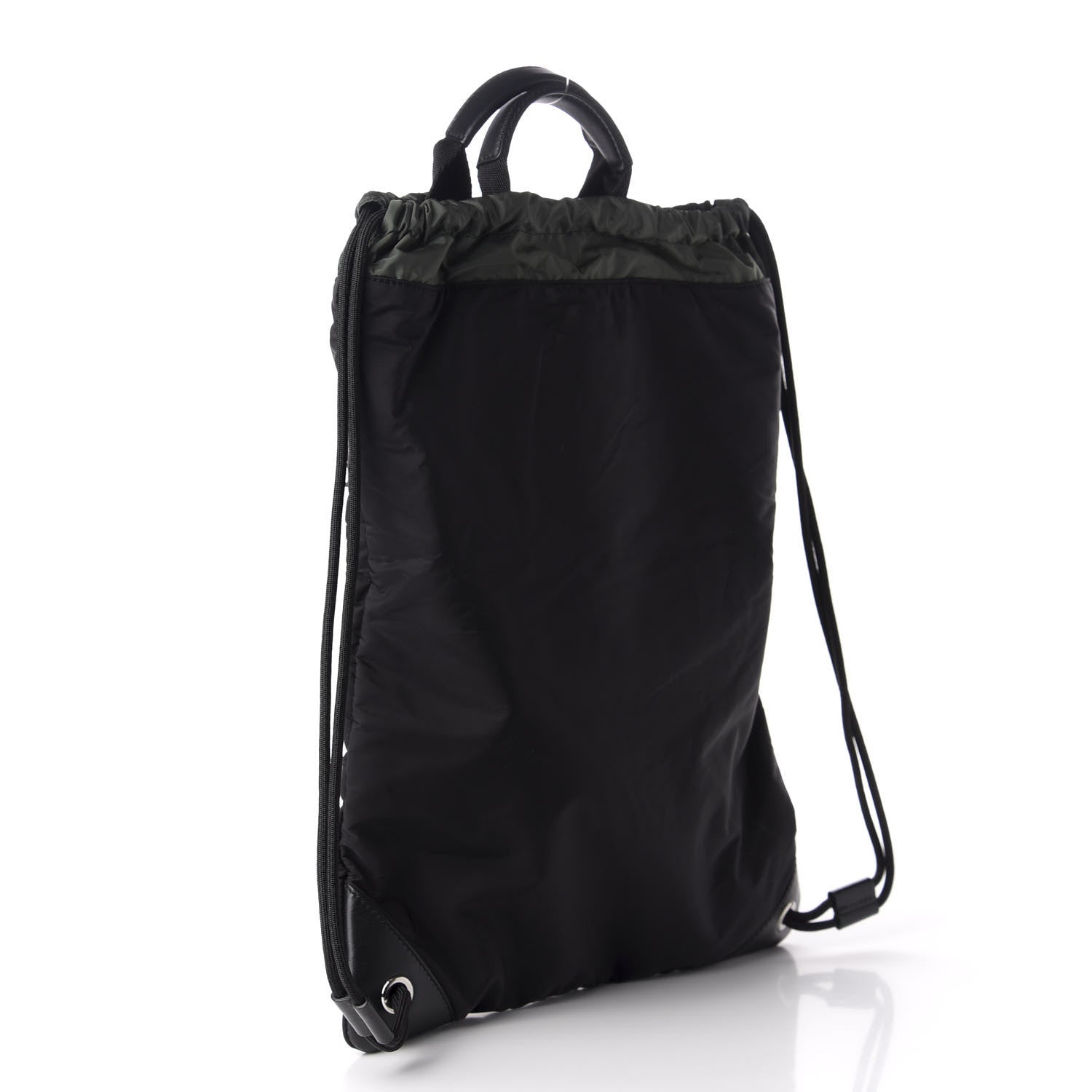Dolce & Gabbana Nylon Dog Patch Drawstring Backpack Black 2 of 9