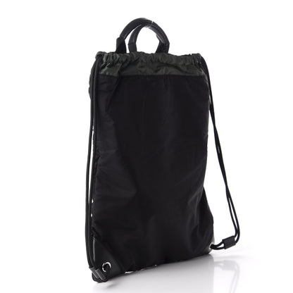 Dolce & Gabbana Nylon Dog Patch Drawstring Backpack Black 2 of 9