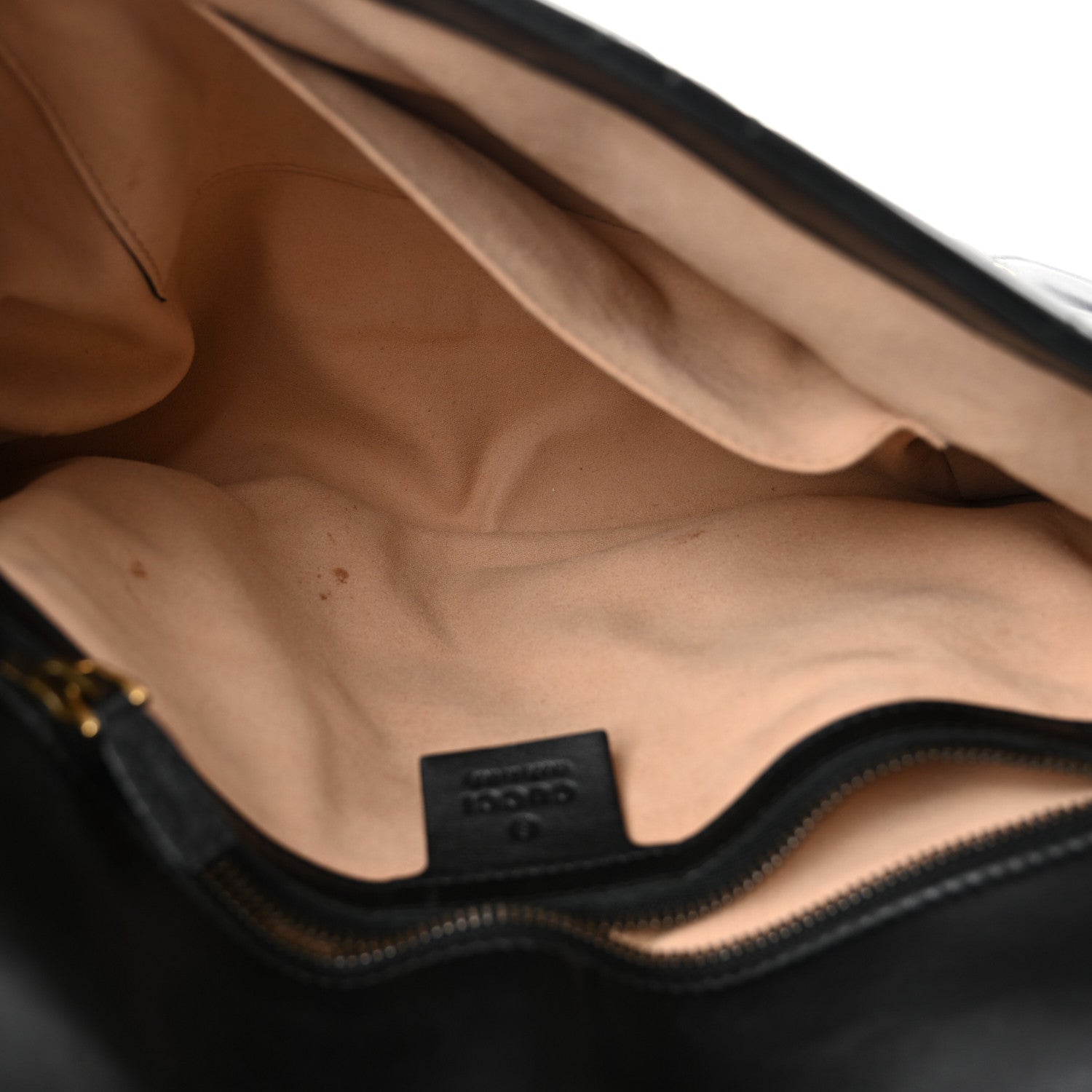Gucci Calfskin Matelasse Studded Medium Pearly GG Marmont Shoulder Bag Black 5 of 10
