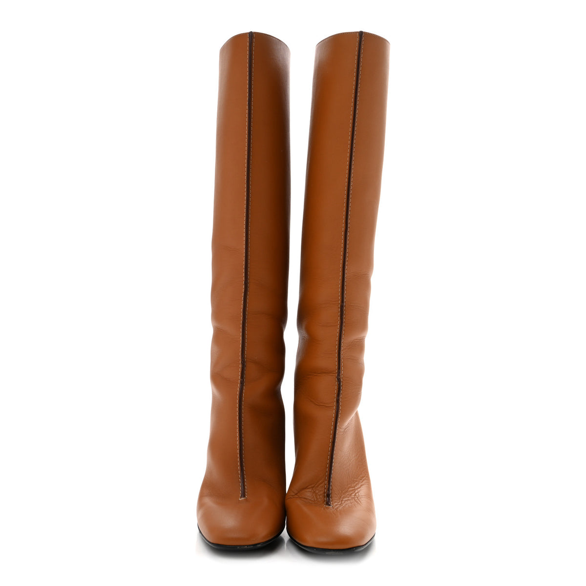 Calfskin Dressage Boots 36 Beige Dore