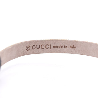 Gucci Calfskin Crystal Embellished Double G Choker Necklace Multicolor 4 of 5