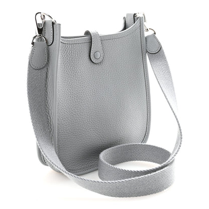 Hermes Taurillon Clemence Evelyne TPM Gris Pantin 3 of 11