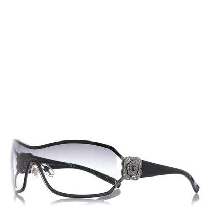 Chanel Frameless Crystal CC Logo Sunglasses 4164 Black 1 of 7