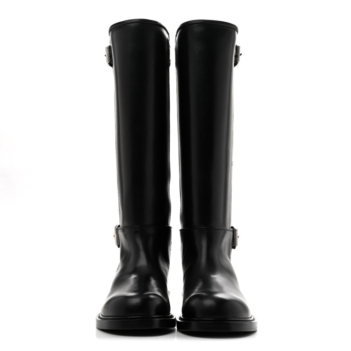 Calfskin Voyou Buckle Boots  38 Black