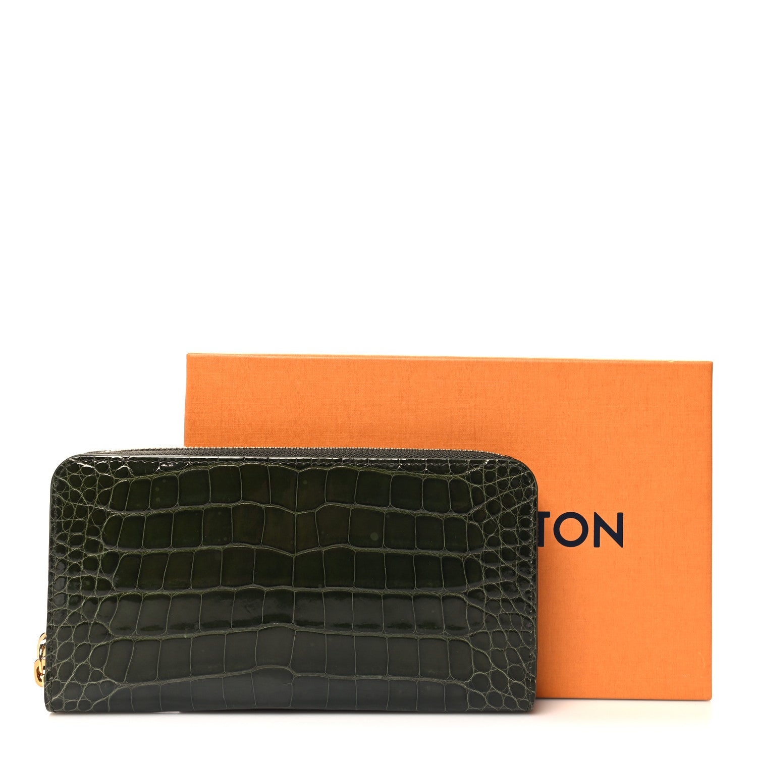 Louis Vuitton Alligator Zippy Wallet Green 8 of 8