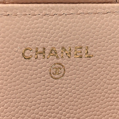 Chanel Caviar Quilted Glasses Case With Chain Beige 6 of 14