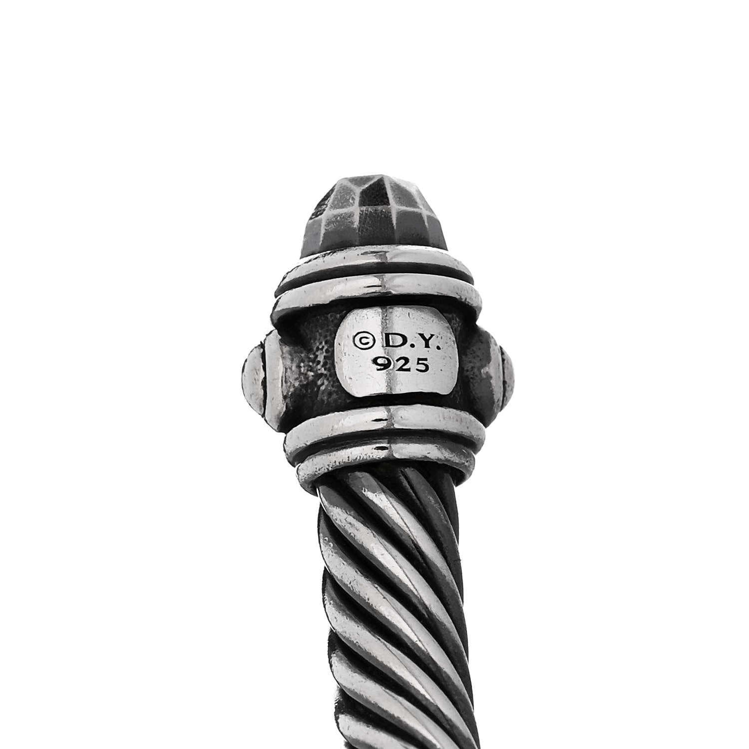 David Yurman Sterling Silver 5mm Cable Renaissance Bracelet 3 of 3