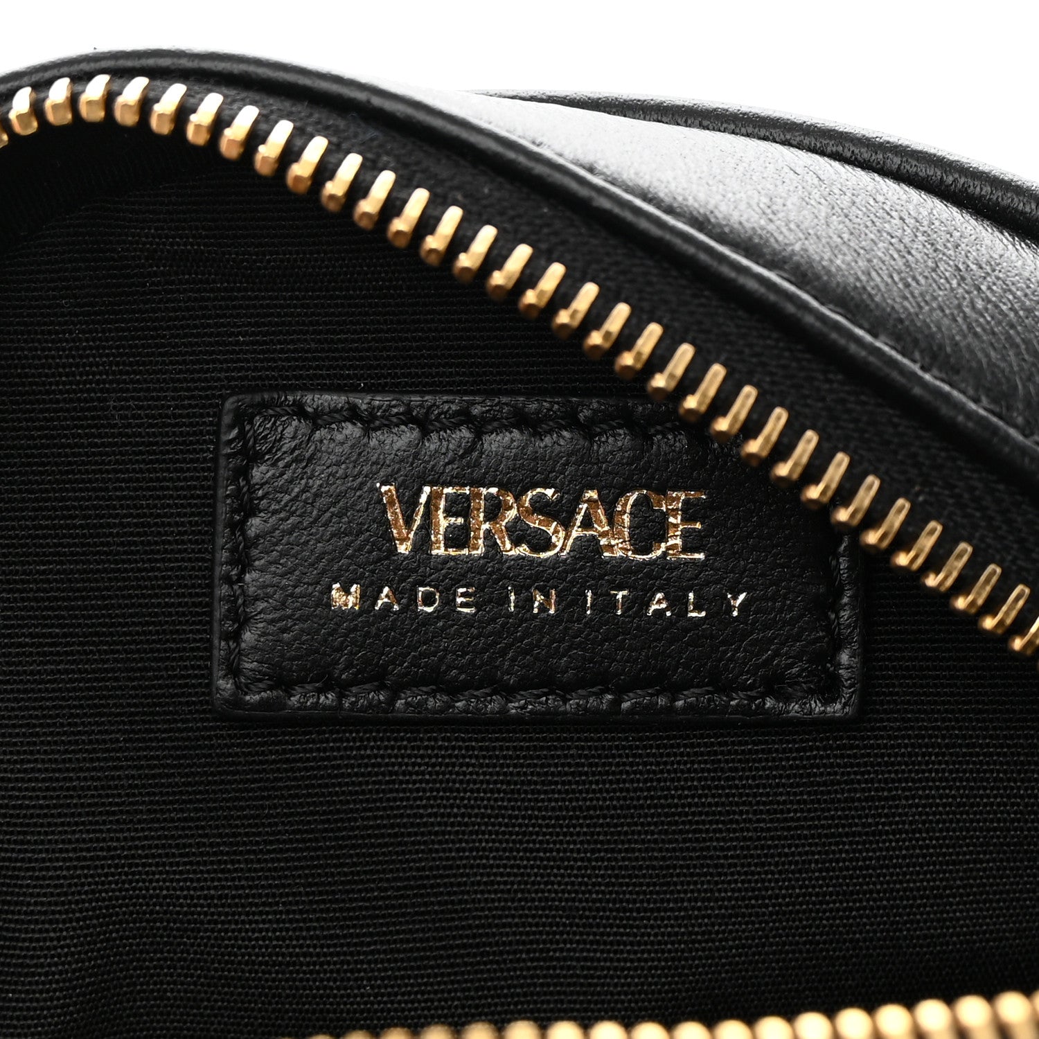 Versace Nappa Quilted Medusa Round Camera Bag Black 6 of 11
