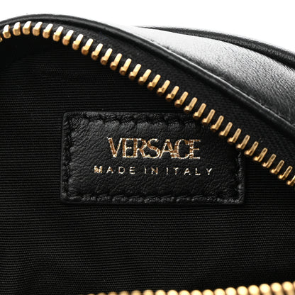 Versace Nappa Quilted Medusa Round Camera Bag Black 6 of 11
