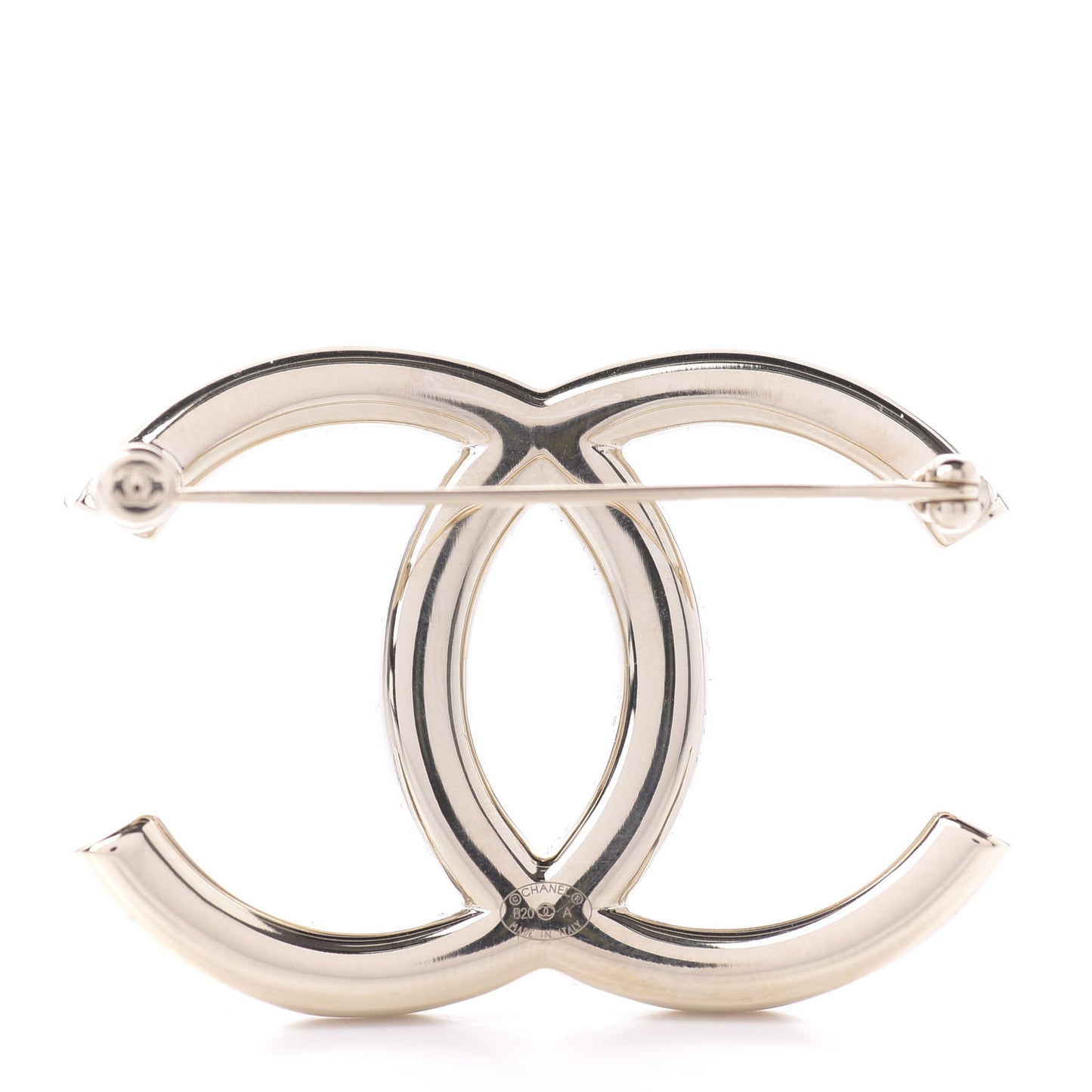 Baguette Crystal High Society CC Brooch Gold