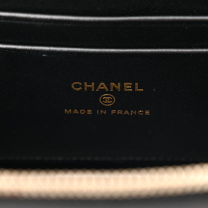 Chanel Lambskin Quilted Small Top Handle Vanity Case With Chain Black 7 of 12