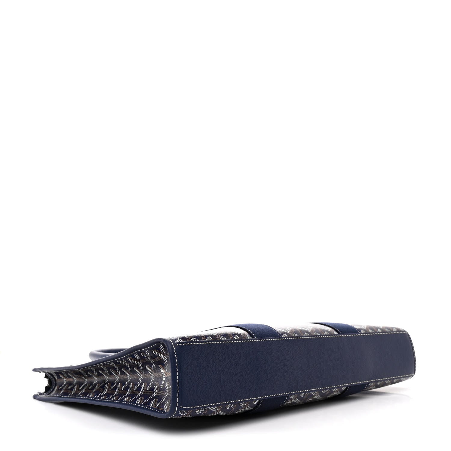 Goyard Goyardine Calfskin Morvan Document Case Navy 4 of 10
