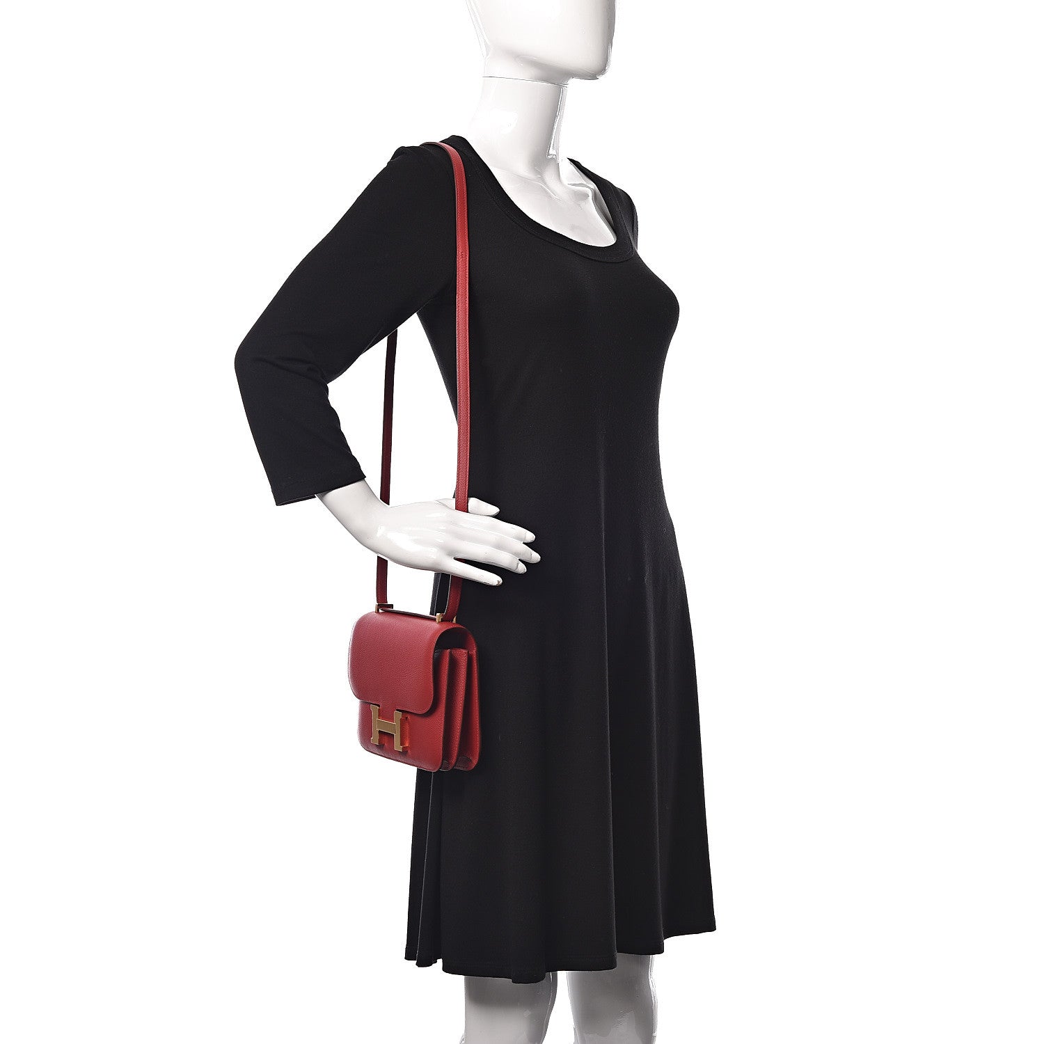 Hermes Evercolor Constance 18 Rouge Piment 2 of 17