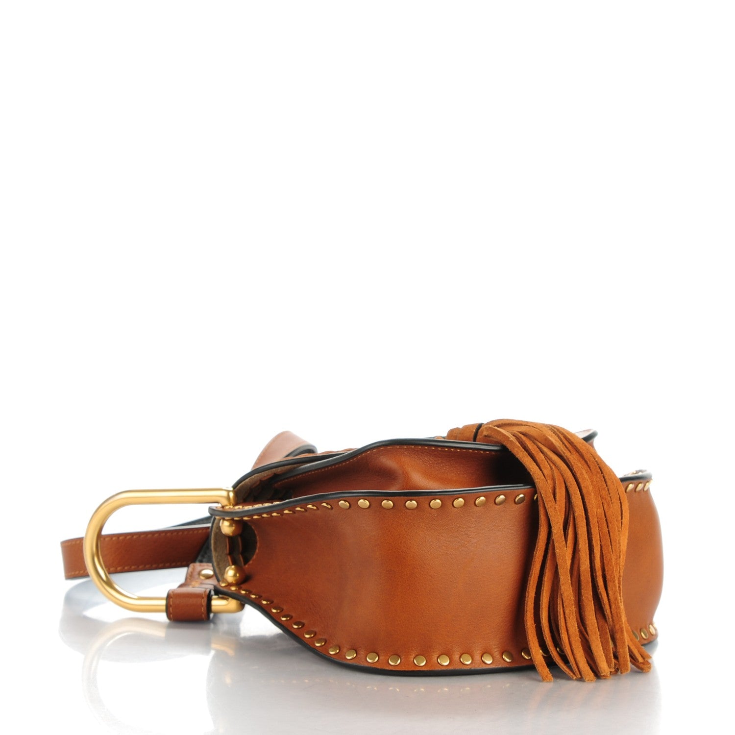 Chloe Calfskin Mini Hudson Shoulder Bag Caramel 4 of 5