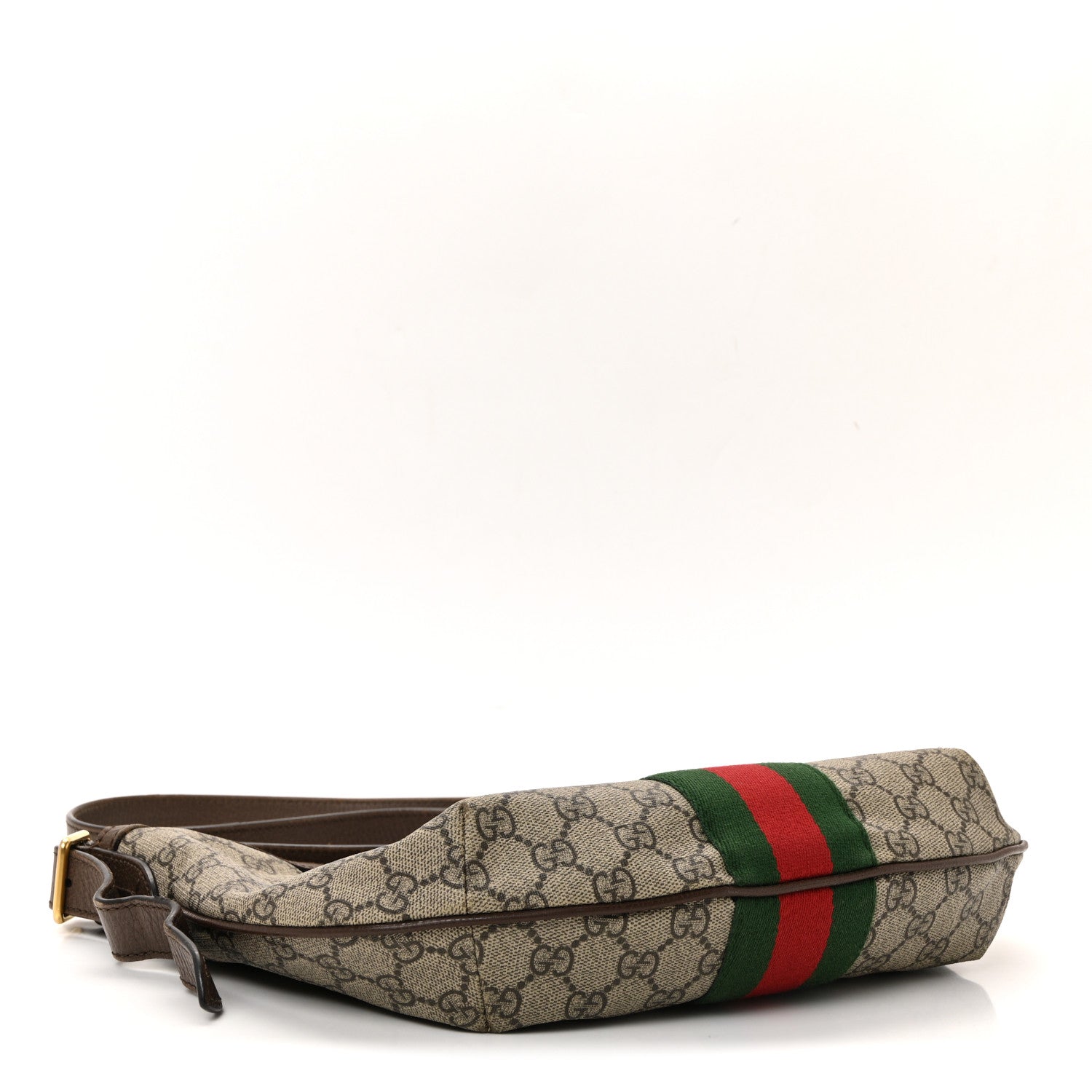 Gucci GG Supreme Monogram Web Small Ophidia Half Moon Hobo Brown 7 of 19