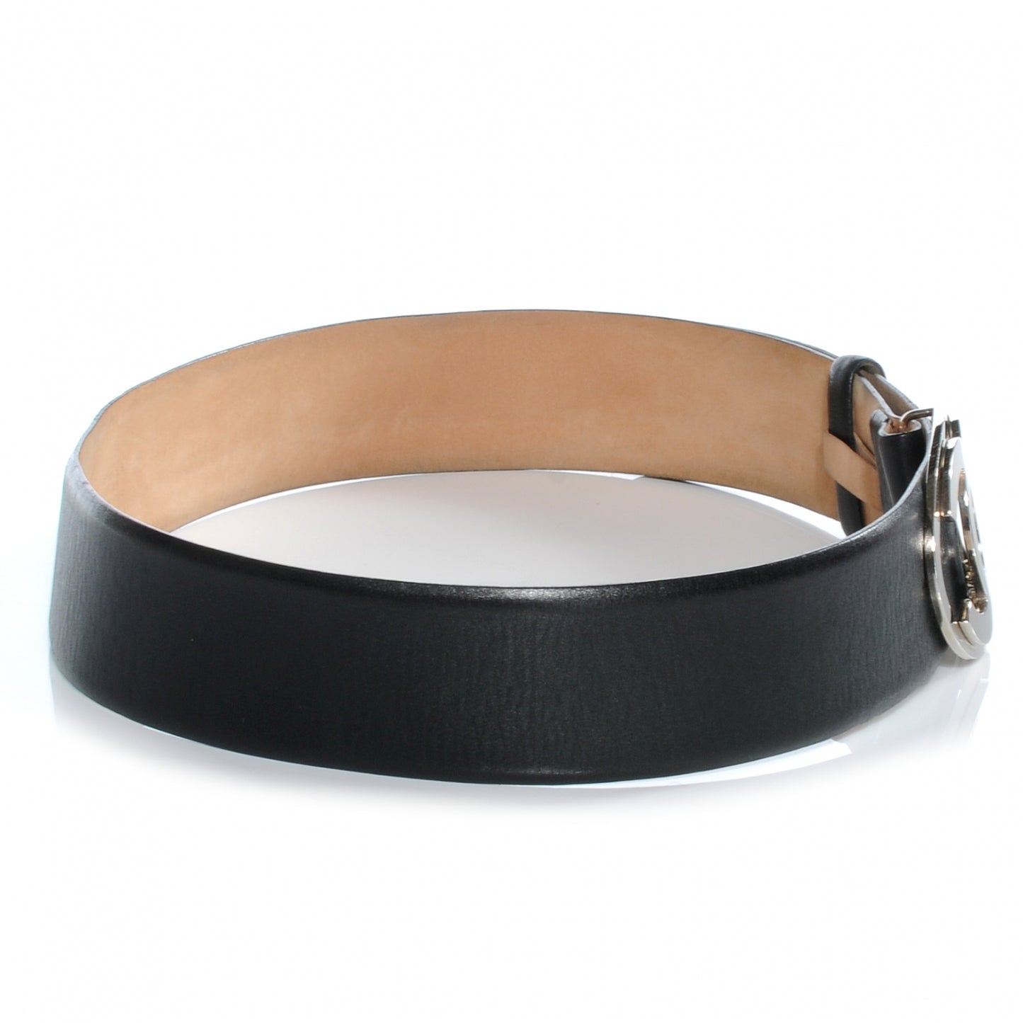 Leather CC Logo Belt 95 38 Black