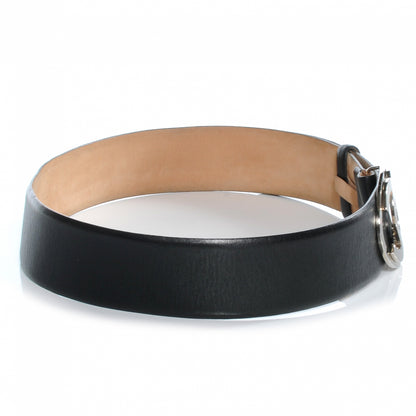 Chanel Leather CC Logo Belt 95 38 Black 5 of 5