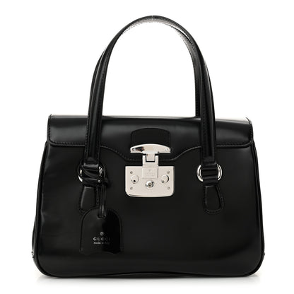 Gucci Regent Calfskin Medium Lady Lock Satchel Black 1 of 12
