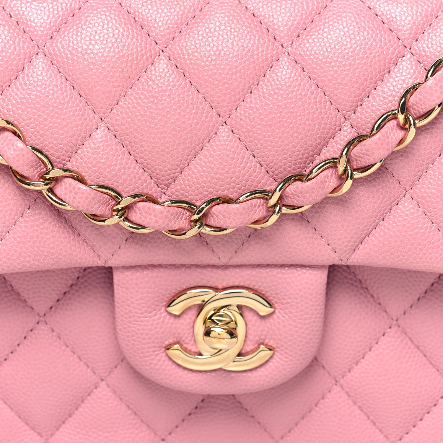 Chanel Caviar Quilted Small Double Flap Pink 8 of 11