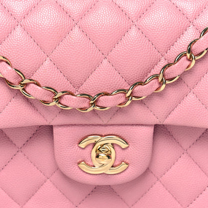 Chanel Caviar Quilted Small Double Flap Pink 8 of 11
