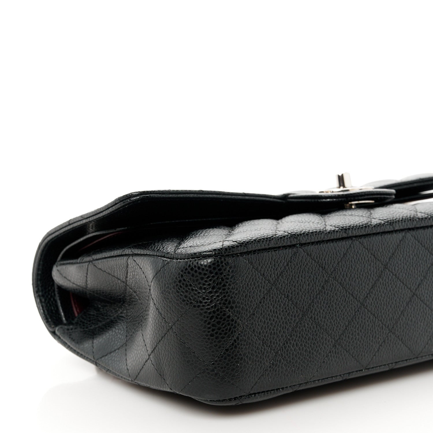 Chanel Caviar Quilted Medium Double Flap Black 10 of 11