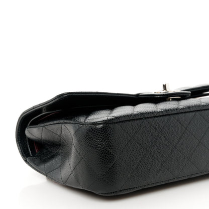 Chanel Caviar Quilted Medium Double Flap Black 10 of 11