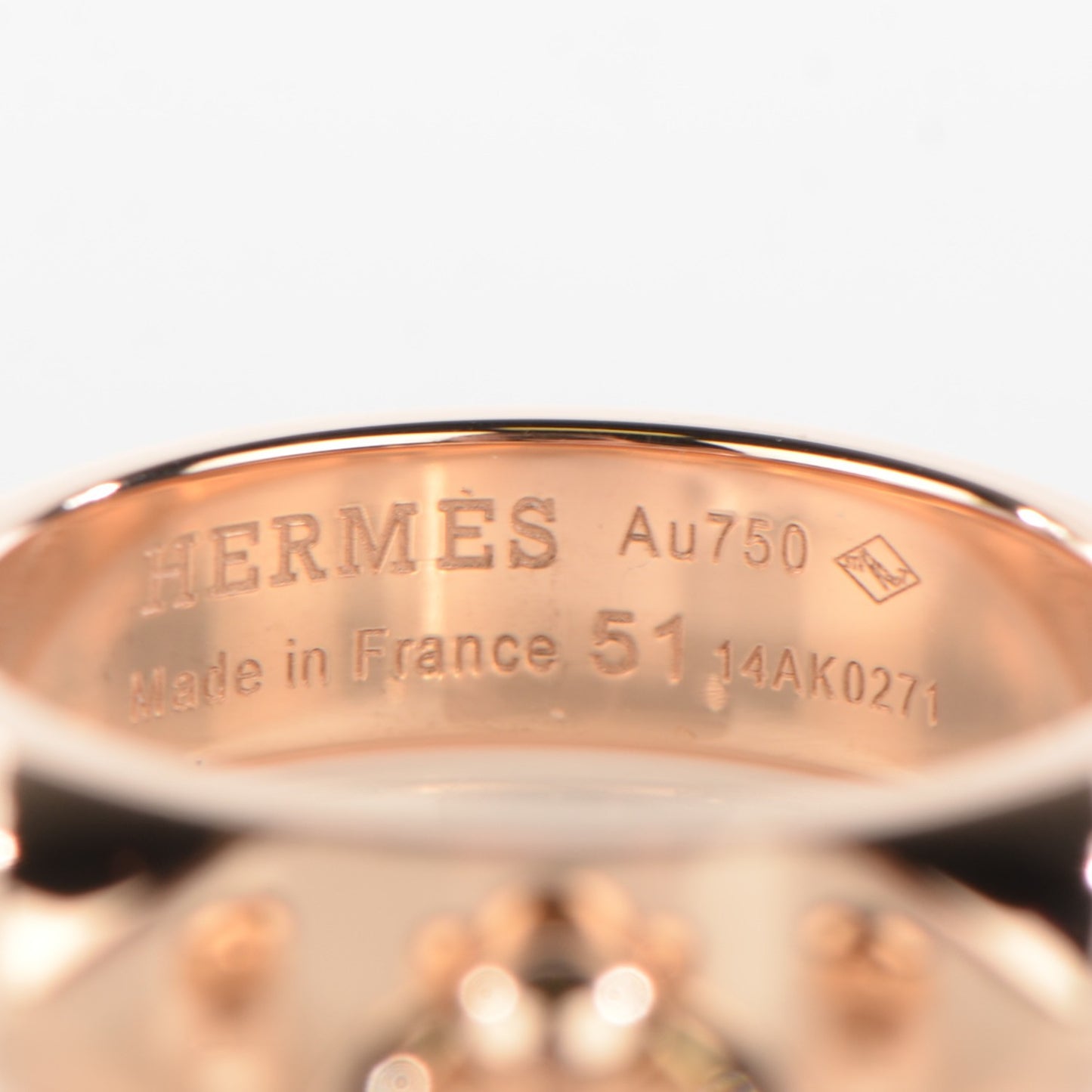 18K Rose Gold PM Collier De Chien Ring 51 5.75