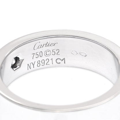 Cartier 18K White Gold Diamond 5.5mm Christmas LOVE Ring 52 6 4 of 4