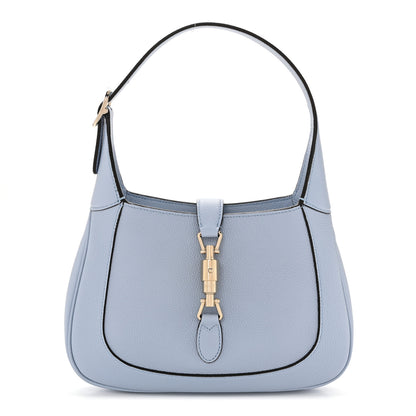 Gucci Grained Calfskin Web Medium Jackie 1961 Hobo Light Blue 1 of 10
