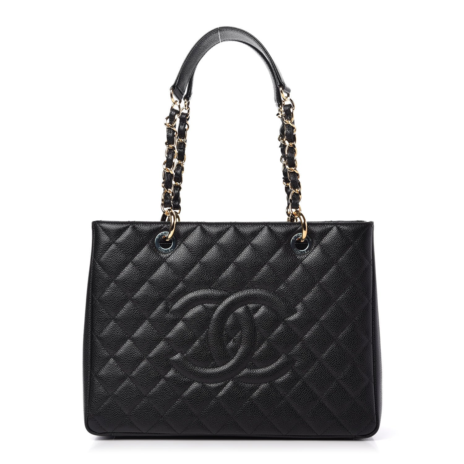 Chanel Caviar Quilted Grand Shopping Tote GST Black 1 of 11