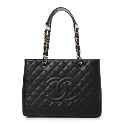 Chanel Caviar Quilted Grand Shopping Tote GST Black 1 of 11