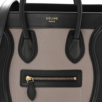 Celine Bullhide Calfskin Nubuck Nano Tri-Color Luggage Ruby 7 of 12