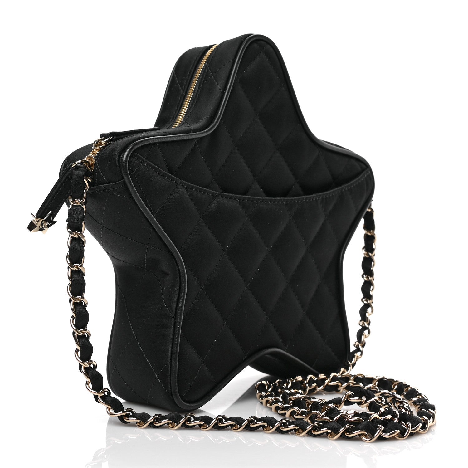 Chanel Satin Walk Of Fame Bag Black 3 of 9