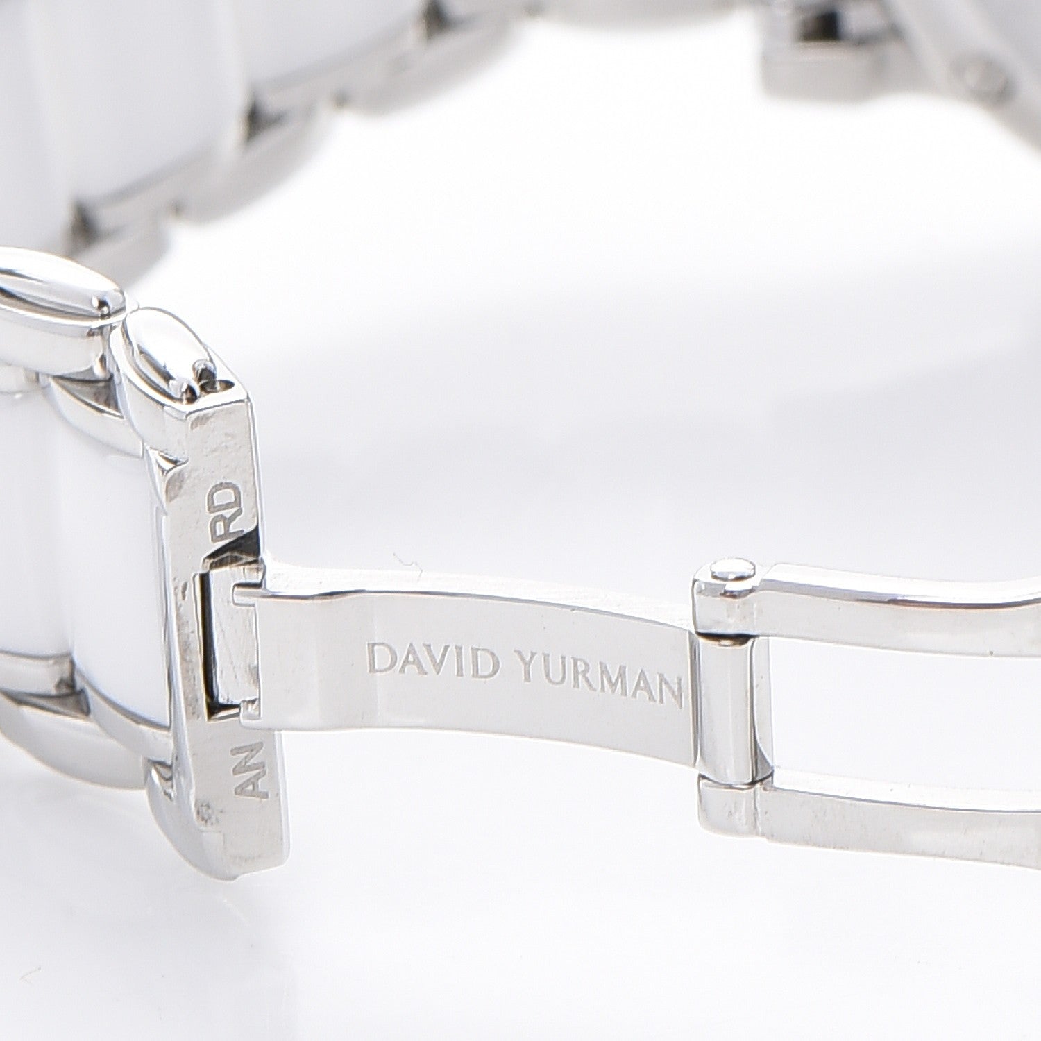 David Yurman Stainless Steel Ceramic Diamond 30mm Classic Quartz Watch White 6 of 9