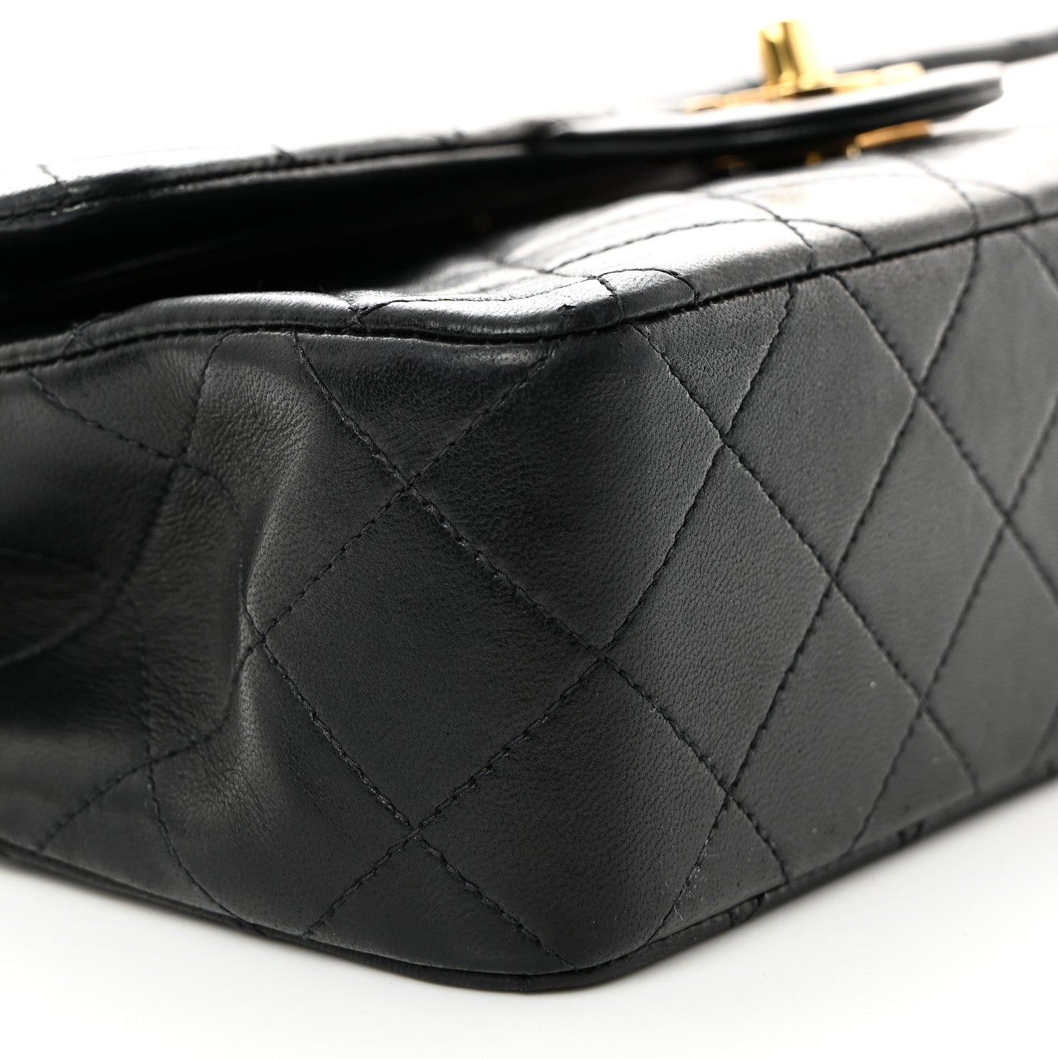 Chanel Lambskin Quilted Small Double Flap Black 9 of 10