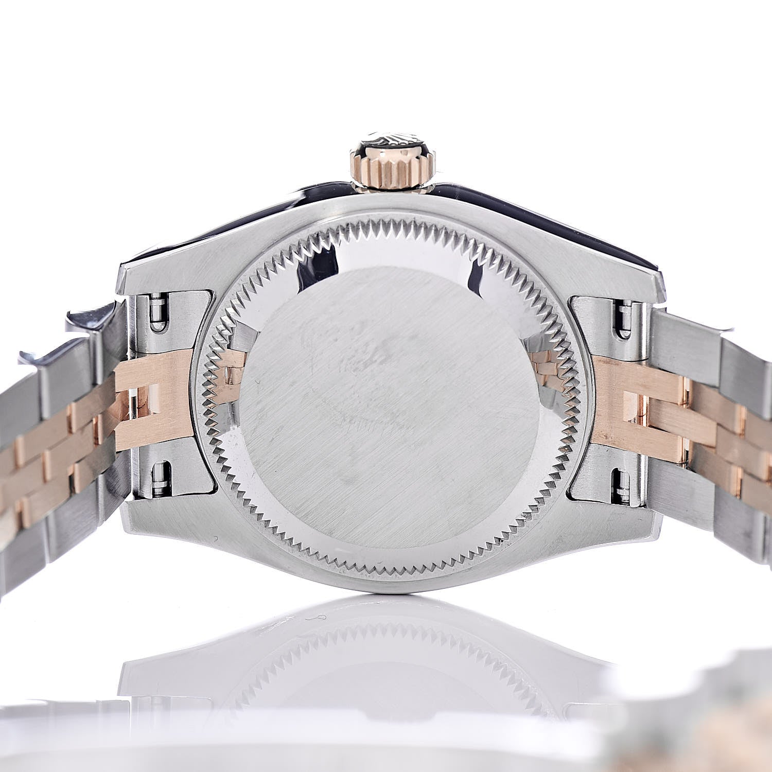 Rolex Stainless Steel 18K Everose Gold Diamond Meteorite 26mm Oyster Perpetual DateJust Watch 179171 5 of 8