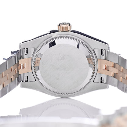 Rolex Stainless Steel 18K Everose Gold Diamond Meteorite 26mm Oyster Perpetual DateJust Watch 179171 5 of 8