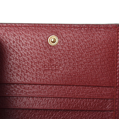 Gucci GG Supreme Monogram Flora Web Ophidia Card Case Red 6 of 6