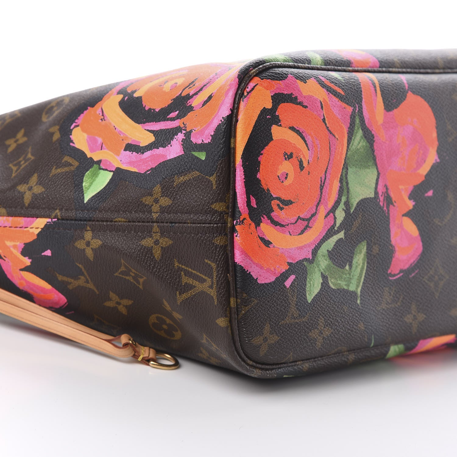 Louis Vuitton Monogram Roses Neverfull MM 8 of 14