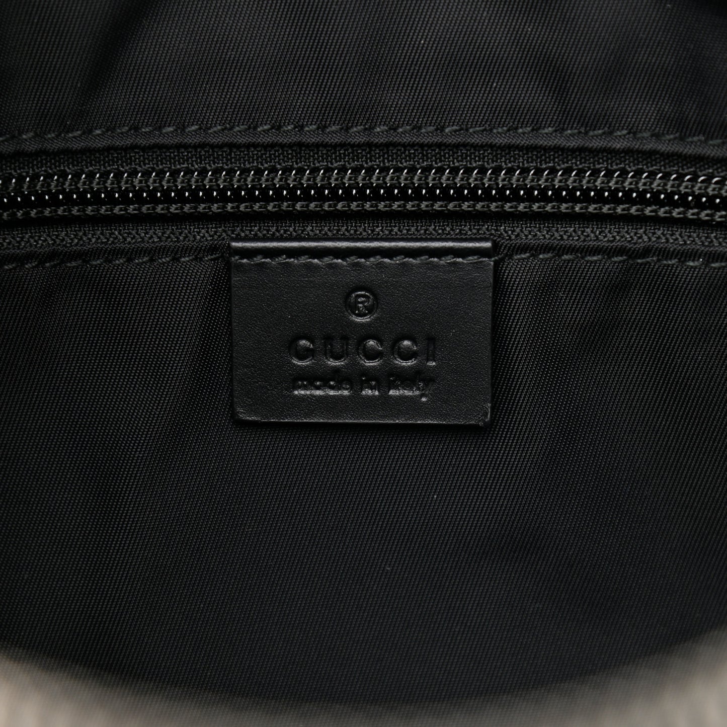 GG Supreme Monogram Web Messenger Bag Black